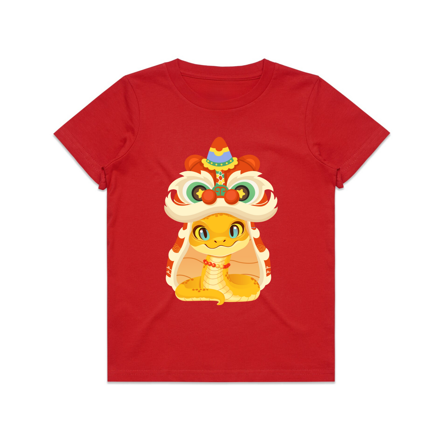 Junior Snake Tee Red Main